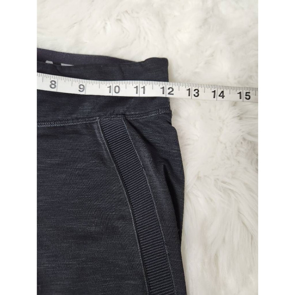 Under Armour Womens Compression Pants Black Mid Rise Pull On Workout Heathered S - Picture 3 of 6
